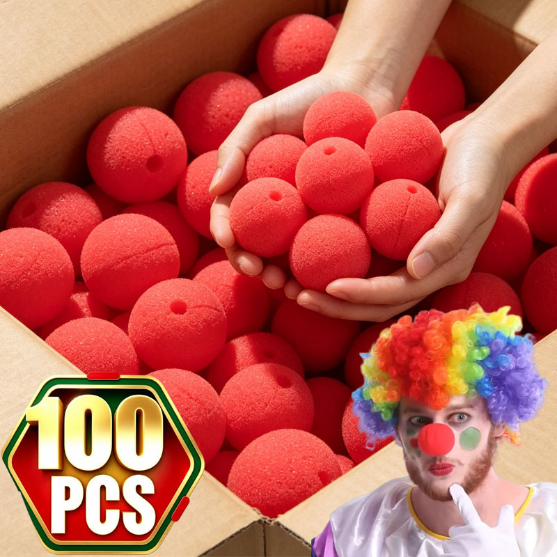 Cosplay Prop Foam - Kırmızı Palyaço Burnu Sirk Palyaço Burnu