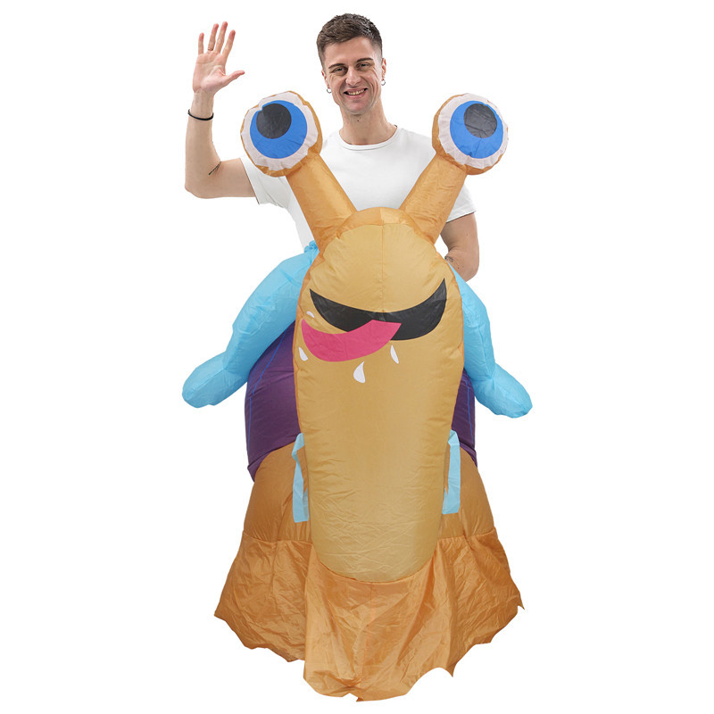 Cosplay Props - Sürülüp Gezilen Salyangoz Şeklinde Şişirilebilir Kostümler,